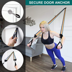 Resistance Band Door Anchor with Accessories for Fitness